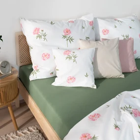 Goldea plachta jersey s napínacou gumou - khaki 140 x 200 cm