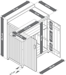 Malá záhradná skrinka