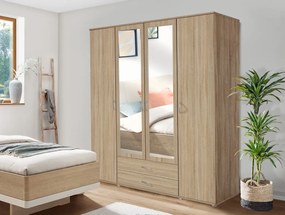 Šatníková skriňa Twin, dub sonoma