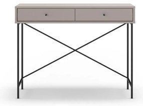 Sivobéžový konzolový stolík 35x110 cm Titan – Marckeric