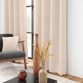 Béžový záves zo ženilky 140x260 cm Leo – douceur d'intérieur