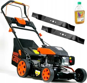Benzínová Kosačka S Pohonom Na Trávu, Silná, Záhradná, 40 CM, 6 Km, Sada
