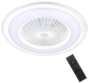 Brilagi - LED Stmievateľné svietidlo s ventilátorom RONDA LED/48W/230V biela + DO BG0370