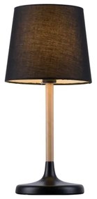 Leuchten Direkt 14423-18 - Stolná lampa NIMA 1xE14/40W/230V čierna