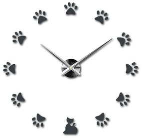 Moderné nalepovacie nástenné hodiny SS | 3D hodiny 12S017 Wanduhr