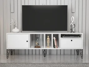 TV stolík/skrinka Franc 11 (biela). Vlastná spoľahlivá doprava až k Vám domov. 1107879