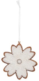 Závesná dekorácia perníková vločka Frosted Ginger - 9*1*10 cm