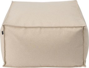 Záhradný puf farba produktu béžová látka vonkajšie, zapletaná