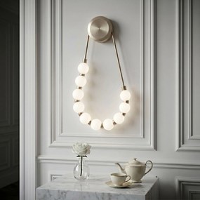 Toolight Toolight, LED nástenné svietidlo, 8W, 4000K, 1000lm, G027-CP, zlatá, OSW-06379