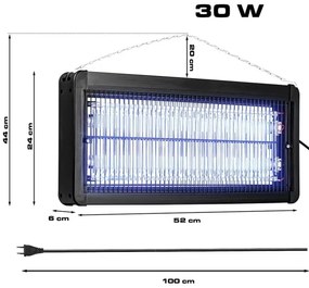 Elektrický lapač hmyzu 2x15W/230V 120 m²