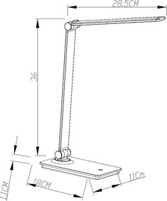 BERGE LED stolná lampa 5W - AMSTERDAM