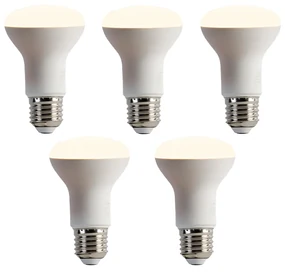 Sada 5 stmievateľných LED žiaroviek E27 R63 6,2 W 520 lm 2700 K