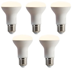 Sada 5 stmievateľných LED žiaroviek E27 R63 6,2 W 520 lm 2700 K