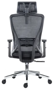 Kancelárska ergonomická stolička Neoseat FLEX PRO — čierna, nosnosť 150 kg