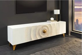TV-skrinka 48411 Bailey 180cm Drevo Mango Bielené  - Komfort-nábytok