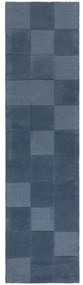 Behúň Moderno Checkerboard Blue, 60x230, modrá, chodba / predsieň, Flair Rugs