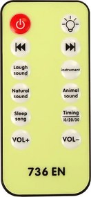 LEAN Toys Kolotoč na posteľ Projektor Pilot Melódie Zvieracie zvuky Modrá