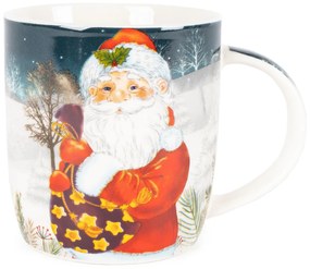 Porcelánový hrnček Xmas Santa, 370 ml