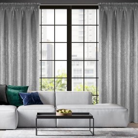 ZATEMŇOVACÍ ZÁVES NA PÁSKE EBRU 135X270 CM STRIEBORNÁ