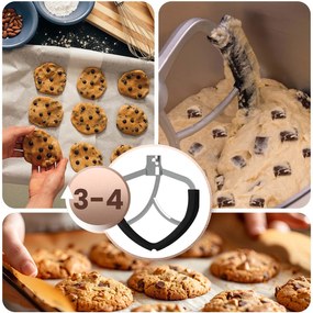 Berdsen 1400 W BD-756 3-v-1 planetárny mixér kuchynský robot 6 l Farba: strieborno-zlatý