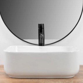 Rea Demi Mini, umývadlo na dosku 400x305x140 mm, biela, REA-U5064