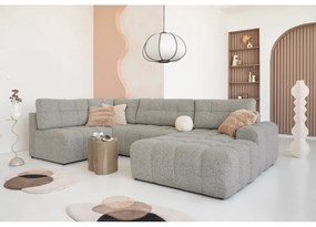 Svetlohnedá rozkladacia modulárna rohová pohovka s úložným priestorom (ľavý roh) Lulu – Miuform