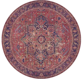 Okrúhly koberec Blues Chenille 150 cm červený