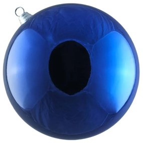 DECOLED Plastová guľa, 30 cm, modrá, lesklá v2