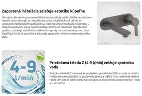 Deante Cascada Alpinia, podomietová sprchová sada s dažďovou nerezovou hlavicou 250x250 mm, čierna matná, BXYZNGAM