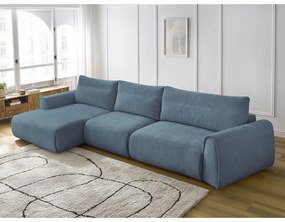 Modrá rohová pohovka Aden – Bobochic Paris