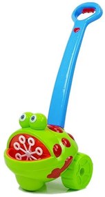 Lean Toys Bublifuk na tlačenie modrý – Žabka