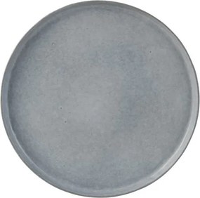 Svetlosivý keramický jedálenský tanier Shiny blue XL - Ø 32cm