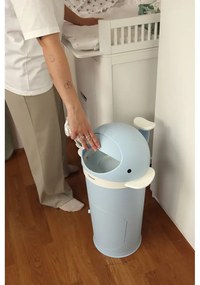 Svetlomodrý plastový odpadkový kôš na plienky 25 l Whale – Kindsgut