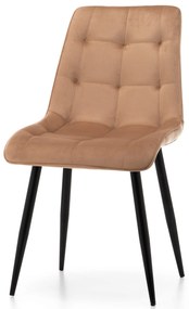 JAKS Jedálenská stolička Chic velvet béžová
