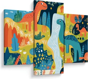 Obraz - Veselí dinosaury (90x60 cm)