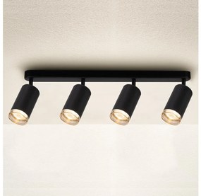 Brilagi - Kúpeľňové bodové svietidlo SELE 4xGU10/30W/230V IP44 čierna BG1653