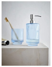 Modrý sklenený téglik na zubné kefky Clarity - Södahl