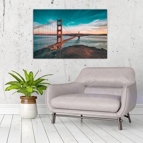 Obraz- Golden Gate, San Francisco (90x60 cm)