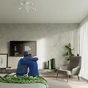 Sollux SL.1430 - Nástenná lampa LOOP 1xE27/15W/230V biela