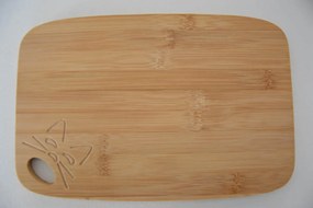 Bambusová doštička s motívom malej mačky - 30 x 20 cm