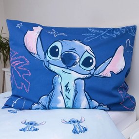 Modré bavlnené detské obliečky na jednolôžko 140x200 cm Lilo &amp; Stitch "Aloha" – Jerry Fabrics