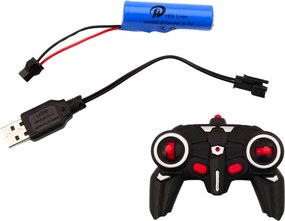 LEAN Toys Diaľkovo ovládaný 1:18 Drift 360 Svetlá Zvuky Červená