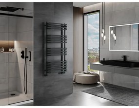 Mexen Apollo, vykurovacie teleso 1210 x 550 mm, 638 W, antracitová, W117-1210-550-00-66