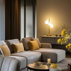 Brilagi - LED Stolná lampa MILLA 4xG9/3W/230V zlatá/biela