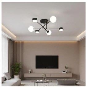 Prisadený luster HOLON 3xG9/8W/230V + 3xGX53/12W čierna