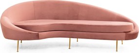 Třímístná pohovka Eses 255 cm růžová levá