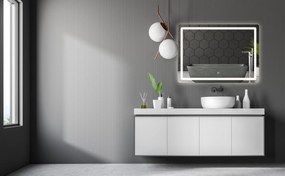 Dotykové zrkadlo s LED osvetlením COLOR 80x60 cm