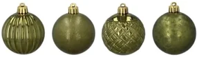 Vianočné gule 6cm 8ks Olive