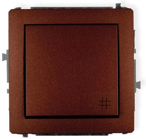 Vypínač krížový hnedý D DWP-6