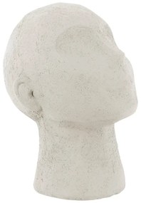 Slonovinovobiela dekoratívna soška PT LIVING Face Art, výška 22,8 cm
